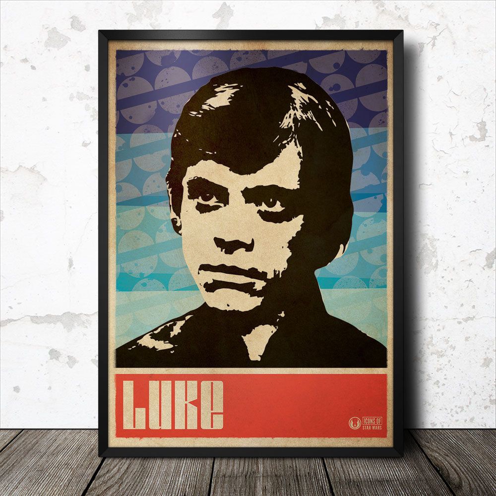 Luke Skywalker Star Wars Pop Art Poster Canvas Print