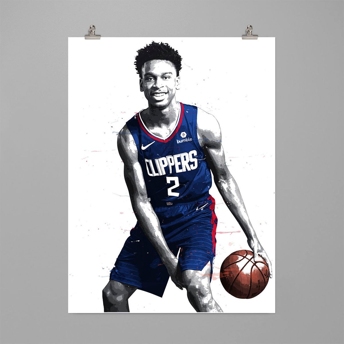  Shai Gilgeous - Alexander - Print Basketball Sports Wall Art 