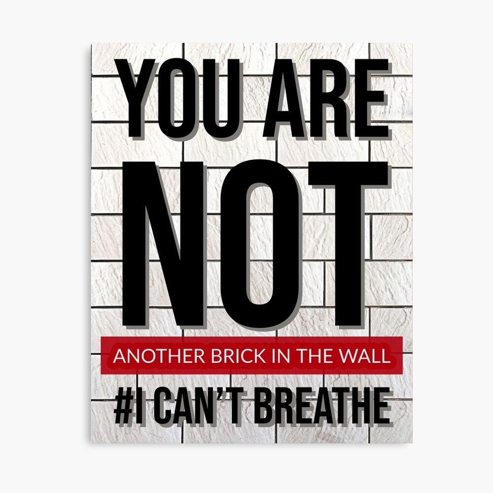 George Floyd Memoriam #I Can'T Breathe - Poster - Canvas ...